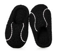 Gaatpot Pantofole da Casa Inverno per Bambine e Ragazze Ciabatte Calde Bambini Pantofola con Pelo Interno Comode e Morbide Baseball_Negro 22/23(160)