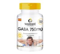 GABA 750mg - Ácido Gama - aminobutírico - Vegano - 100 Cápsulas | Warnke Vitalstoffe - Calidad de farmacia alemana