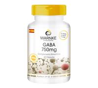 GABA 750mg - Ácido Gama - Aminobutírico - Vegano - 60 Cápsulas | Warnke Vitalstoffe - Calidad de farmacia alemana