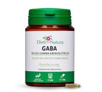 GABA Dieti Natura 750mg Ácido Gamma-aminobutírico Puro 200 cápsulas - Más 2 Meses Suministro - Estrés, Cansancio y Sueño Reparador