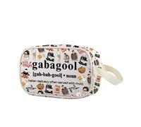 Gabagool - Bolsa de maquillaje transparente de la serie de televisión italiana, regalo de mafia de gángster, regalo temático de drama de mafia, Gabagool Cbag Eu, Multifuncional: