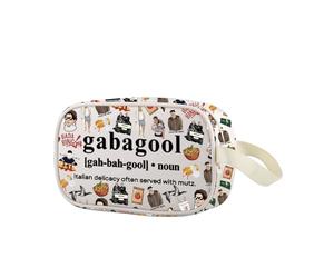 Gabagool - Bolsa de maquillaje transparente de la serie de televisión italiana, regalo de mafia de gángster, regalo temático de drama de mafia, Gabagool Cbag Eu, Multifuncional: