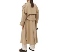 Gabardina de gran tamaño para mujer lang zweireihig mit Revers und weitem Schnitt Polyester, Schwarz, Khaki, Größen S-XXL, lang zweireihig mit Revers und weitem Schnitt, für Alltag, Büro und Reise