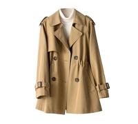 Gabardina Mujer Larga Abrigo Trench Chaqueta Cortavientos Gabardinas de Mujer Primavera Trenchcoat Trench Coat Women Talla Grande Abrigo Gabardina Cazadora Cortavientos Mujeres Largo Caqui 4XL