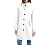 Gabardinas Ligera para Mujer Larga Elegante Chaqueta Entretiempo Chaquetas Rompevientos con Capucha Holgada Cómoda Transpirable Parka Cortavientos para Exteriore Abrigo Gabardina Casual Talla grande