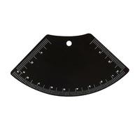 Gabarit Sourcils Acier - Règle Tatouage Précise pour Archers - Instrument Portable Réutilisable pour Maquillage à Domicile, en Voyage et au Salon.