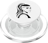 Gabber Chica Hardcore Rave Estética Audaz Estilo Subterráneo PopSockets PopGrip para MagSafe