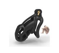 Gabbia per Uccelli En PláStico Negro, 4 Anillos Y Una Llave, Palestra, Equipamiento Deportivo PortáTil (S) - H8