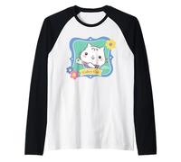 Gabby’s Dollhouse Cakey Cat Floral Portrait Camiseta Manga Raglan