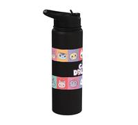 Gabby’s Dollhouse Character Tile Stainless Steel Insulated Water Bottle