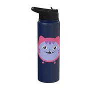 Gabby’s Dollhouse DJ Catnip Smile Stainless Steel Insulated Water Bottle