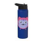 Gabby’s Dollhouse DJ Catnip Smile Stainless Steel Insulated Water Bottle