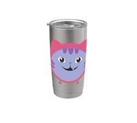 Gabby’s Dollhouse DJ Catnip Smile Vaso térmico de acero inoxidable de doble pared