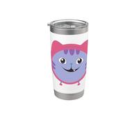 Gabby’s Dollhouse DJ Catnip Smile Vaso térmico de acero inoxidable de doble pared