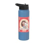 Gabby’s Dollhouse Gabby And Pandy Floral Frame Stainless Steel Insulated Water Bottle
