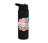 Gabby’s Dollhouse Lend Me A Paw Stainless Steel Insulated Water Bottle