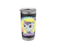 Gabby’s Dollhouse MerCat Floral Portrait Vaso térmico de acero inoxidable de doble pared