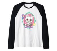 Gabby’s Dollhouse Pandy Paws Floral Portrait Camiseta Manga Raglan