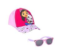 Gabby's Doll House Gafas de Sol y Gorra para Niñas, Diseño Casa de Muñecas de Gabby Gafas de Sol Protección UV, Gorra de Verano Infantil para Niñas