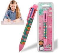 Gabby's Dollhouse - Bolígrafos retráctiles 6 en 1, divertido bolígrafo arcoíris para niños, suministros escolares y de oficina, bolígrafo de escritura Disney para estudiantes, regalo para niños y