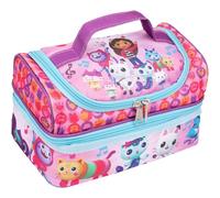 Gabby's Dollhouse - Bolsa de almuerzo para niños, bolsa de aperitivos con múltiples compartimentos para la escuela de niñas, aislada y de gran capacidad, color rosa