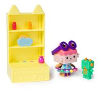 Gabby's Dollhouse, Celebration Series Baby Box Cat Bobble Figure with Dollhouse Furniture and Accessories, Kids Toys for Girls & Boys Ages 3 and Up