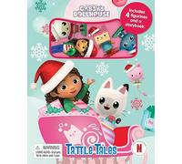 Gabby's Dollhouse Christmas Tattle Tales - Activity Books for kids, 12-page storybook, 4 figurines