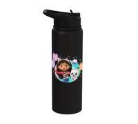 Gabby's Dollhouse Confetti Fun Friends Stainless Steel Insulated Water Bottle