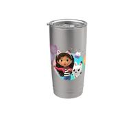 Gabby's Dollhouse Confetti Fun Friends Vaso térmico de acero inoxidable de doble pared