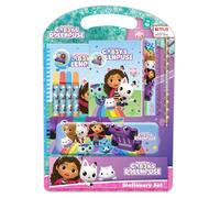 GABBY'S DOLLHOUSE CONFETTI - Set de Escritura, Estuche Regalo, Estuche Metálico, Plumier, Estuche Niño, Ideal para Niños, Cómodo y Versátil, Calidad y Resistencia, 27x3x37.5 cm