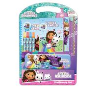 GABBY'S DOLLHOUSE CONFETTI - Set de Escritura, Estuche Regalo, Estuche Metálico, Plumier, Estuche Niño, Ideal para Niños, Cómodo y Versátil, Calidad y Resistencia, 27x3x37.5 cm
