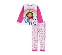 Gabby's Dollhouse Conjunto de pijama para niñas, producto oficial, rosa, 6-7 años