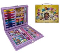 Gabby's Dollhouse estuche de colores para niños 65 piezas kit de papel de color y carta para dibujar y pintar