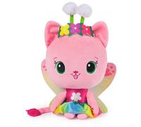 Gabby's Dollhouse Fairylandia, Peluche Oficial de Kitty Fairy arcoíris Que se Ilumina, Peluche de Gato, Juguetes sensoriales para niños a Partir de 3 años