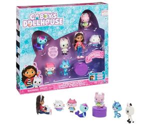 Gabby's Dollhouse- Gabby’s Dollhouse, Conjunto de Regalo Deluxe Set con 7 Figuras Accesorio Sorpresa, Juguetes niñas a Partir de 3 años & Gabby’s Dollhouse, muñeca Gabby Girl de 20,3 cm