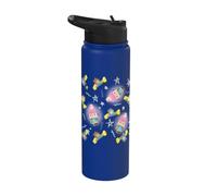 Gabby's Dollhouse Hamster Kittie Stars All Over Print Stainless Steel Insulated Water Bottle