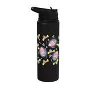 Gabby's Dollhouse Hamster Kittie Stars All Over Print Stainless Steel Insulated Water Bottle
