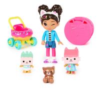 Gabby's Dollhouse Kitty Care Figure Set with Gabby Baby Box Baby Benny Box Surprise Toys & Dollhouse Accessories Kids Toys for Girls & Boys 3+