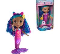 Gabby's Dollhouse: La película Sing & Shine Sirena Gabby - Muñeca de Agua de 35 cm con Efectos de luz y Sonido, Habla alemán, para niños a Partir de 3 años