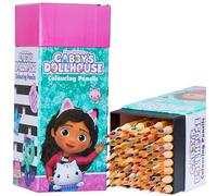 Gabby's Dollhouse Lápices de Colores para Niñas, Caja de 72 lápices, Suministros de Arte, Regalos para Niña