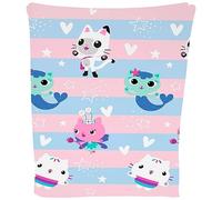 Gabby's Dollhouse Manta de Forro Polar Suave para Niños, Diseño de Pata de Pandy, Mercat, Cakey, Gato, Hada - Regalo para Pequeños