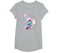 Gabby's Dollhouse Mercat SPA Science Youth Camiseta, Niñas, Gris Jaspeado, S