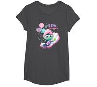 Gabby's Dollhouse Mercat SPA Science Youth Camiseta, Niñas, Jaspeado Oscuro, M