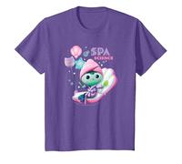 Gabby's Dollhouse Mercat SPA Science Youth Camiseta, Niños, Morado Jaspeado, 4 años