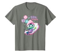 Gabby's Dollhouse Mercat SPA Science Youth Camiseta, Niños, Verde Militar Jaspeado, 6 años