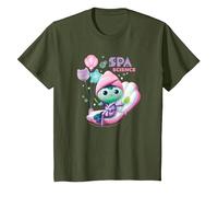 Gabby's Dollhouse Mercat SPA Science Youth Camiseta, Niños, Verde Oliva, 10 años