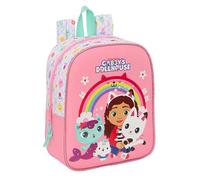GABBY'S DOLLHOUSE - Mochila Infantil, Mochila Niño, Mochila Escolar, Adaptable a Carro, Ideal para Guardería, Cómoda y Versátil, Calidad y Resistencia, 22x10x27 cm