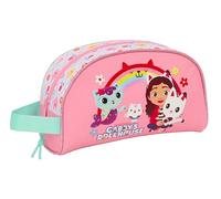 GABBY'S DOLLHOUSE - Neceser Grande Niño, Neceser Infantil, Adaptable a Carro, Ideal para Niños de 5 a 14 Años, Cómodo y Versátil, Calidad y Resistencia, 26x16x9 cm