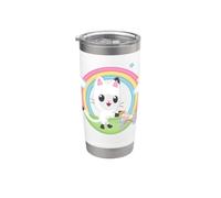 Gabby's Dollhouse Pandy Paws Rainbow Celebration Vaso térmico de acero inoxidable de doble pared