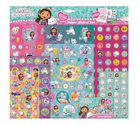 Gabby's Dollhouse pegatinas súper pegatinas XL 7 hojas de pegatinas incl. lujo 3D metálico...